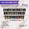 Franco Arte Acrylic Paint Set 36 Colors, 2 oz Bottles – Non-Toxic, Fast Dry, Rich Pigment for Canvas, Wood & DIY Crafts